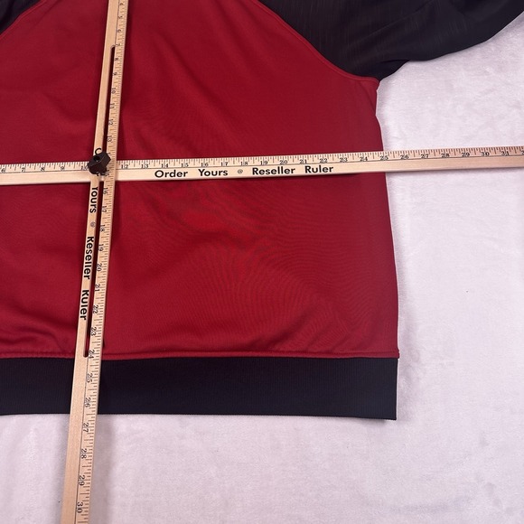 Miami Heat Adidas 2014 Full Zip Men's Size XL Warm Up Jacket Black Red VGUC - Picture 4 of 10